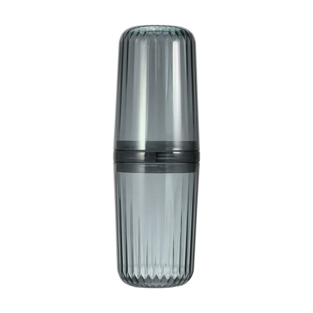 Clear PET Lightweight Traveling Toothbrush Holders Case Gray 8.27"x2.76"